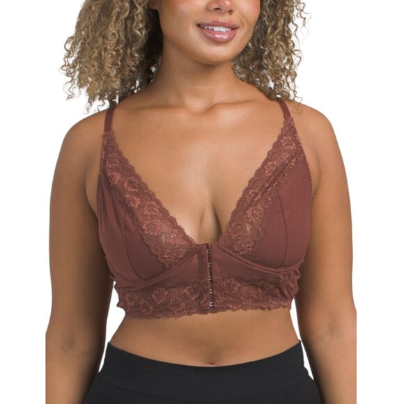 COSABELLA Brown Forever Front Closure Underwire Racerback Bra - Picture 1 of 2